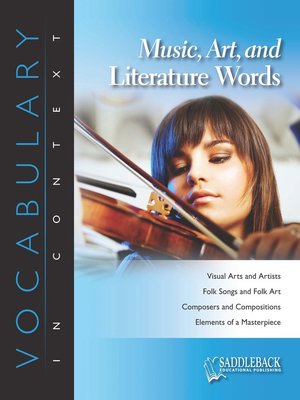 cover image of Music, Art, and Literature Words